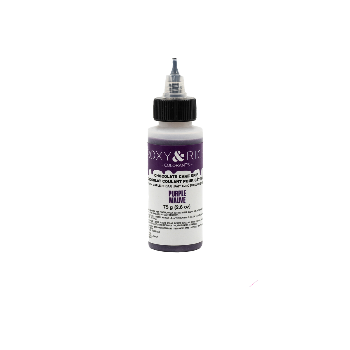 Chocolat Coulant pour Gâteau “Cake Drip” Mauve 75g - Roxy & Rich - Chocolat coulant pour gâteau - CD2-006 - La Guilde Culinaire