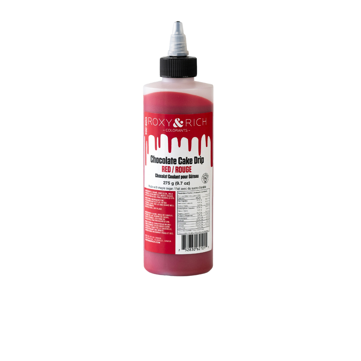 Chocolat Coulant pour Gâteau “Cake Drip” Rouge 75g - Roxy & Rich - Chocolat coulant pour gâteau - CD2-004 - La Guilde Culinaire