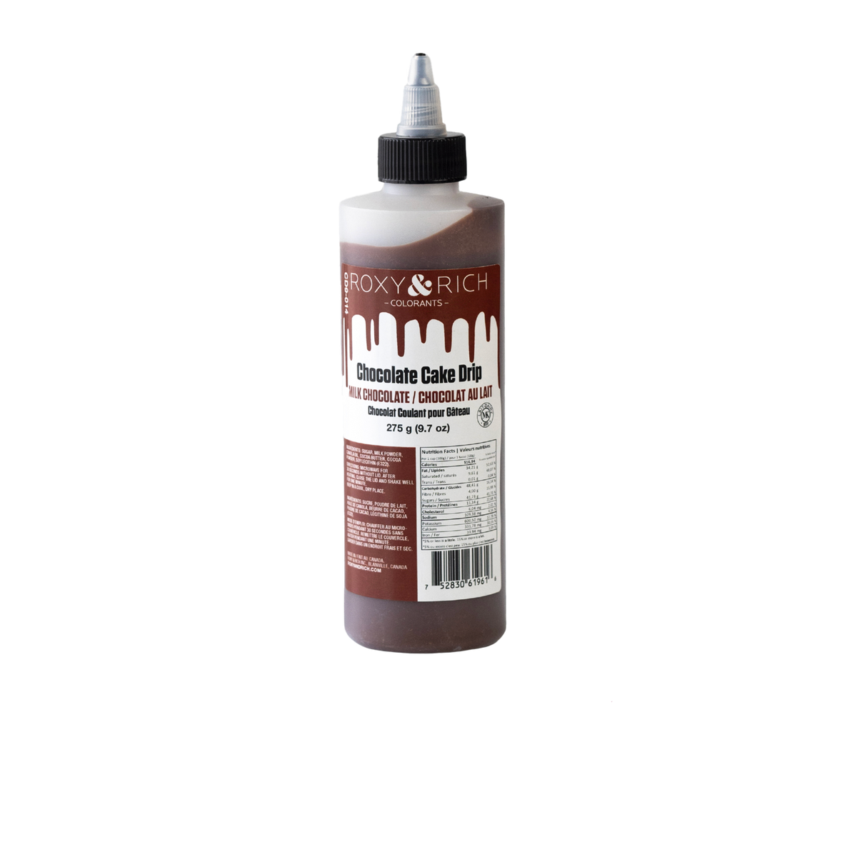 Chocolat Coulant pour Gâteau “Cake Drip” Chocolat au Lait - 275g - Roxy & Rich - Chocolat coulant pour gâteau - - La Guilde Culinaire