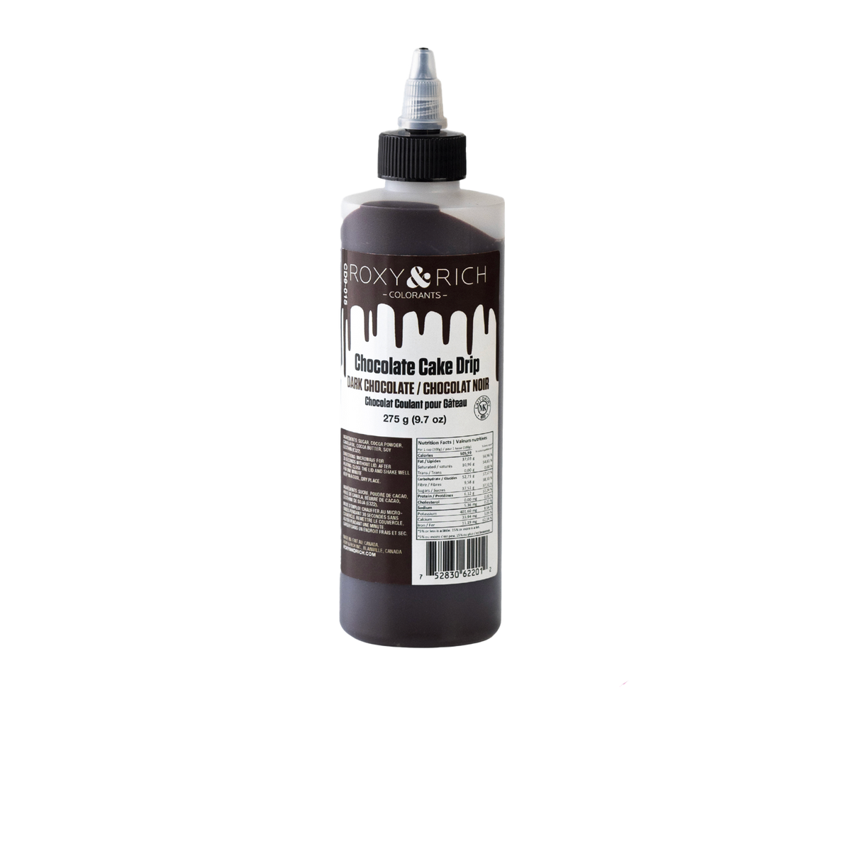 Chocolat Coulant pour Gâteau “Cake Drip” Chocolat Noir - 275g - Roxy & Rich - Chocolat coulant pour gâteau - - La Guilde Culinaire