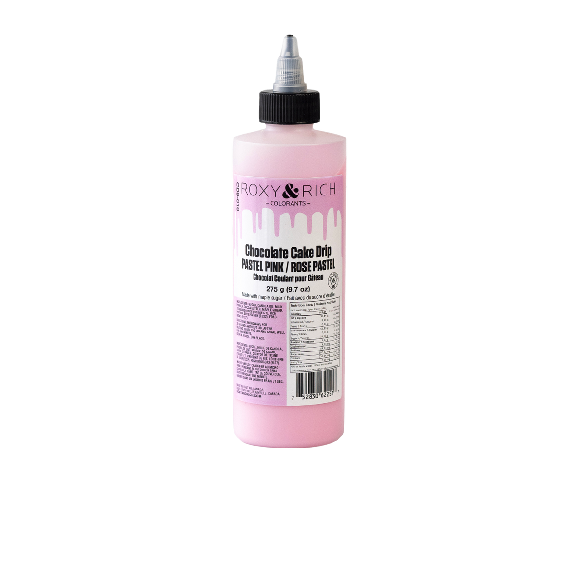 Chocolat Coulant pour Gâteau “Cake Drip” Rose Pastel - 275g - Roxy & Rich - Chocolat coulant pour gâteau - - La Guilde Culinaire