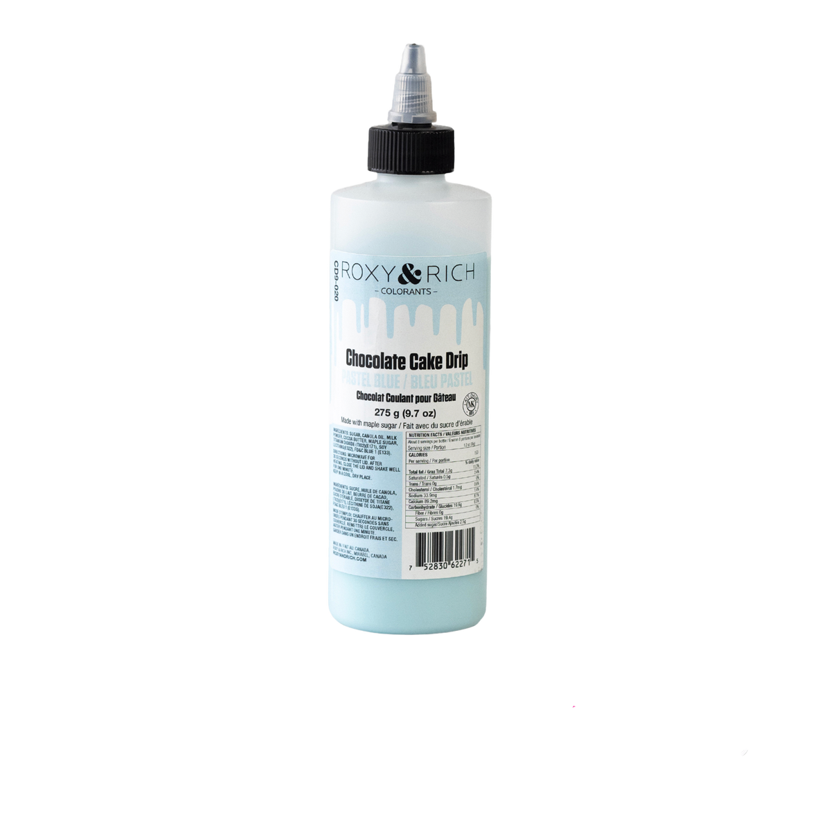 Chocolat Coulant pour Gâteau “Cake Drip” Bleu Pastel - 275g - Roxy & Rich - Chocolat coulant pour gâteau - - La Guilde Culinaire