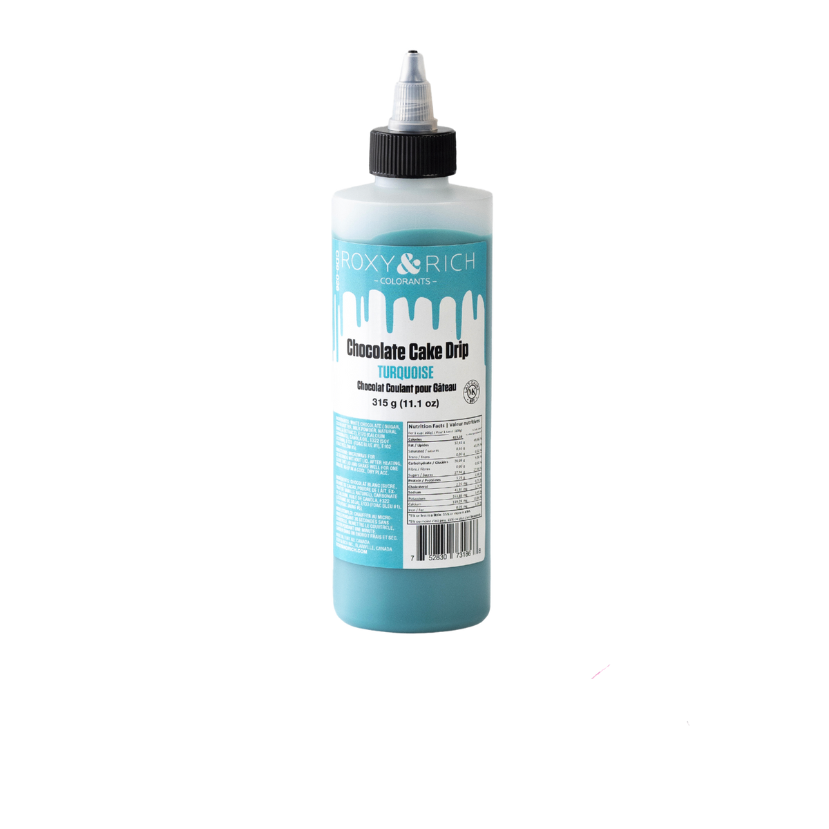 Chocolat Coulant pour Gâteau “Cake Drip” Turquoise - 315g - Roxy & Rich - Chocolat coulant pour gâteau - - La Guilde Culinaire