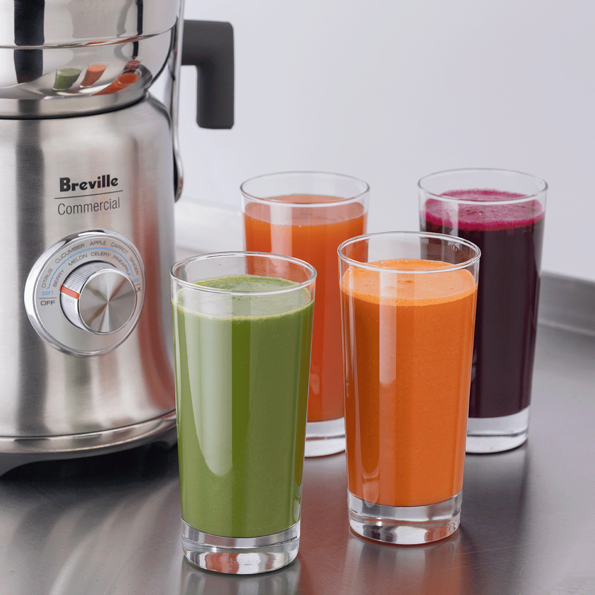 Presse-agrumes The Juice Fountain XL Pro - Breville - Extracteur de jus - - La Guilde Culinaire