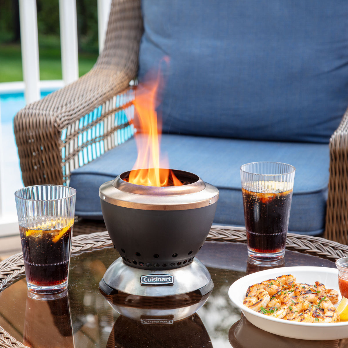 Brasero de table à combustion propre - Cuisinart - Table à combustion - - La Guilde Culinaire