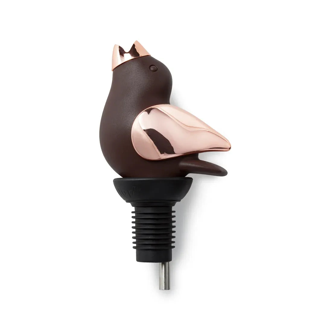 Aérateur Chirpy Top - Gurgle Pot Brun/Cuivre - GurglePot - Aérateur à vin - - La Guilde Culinaire