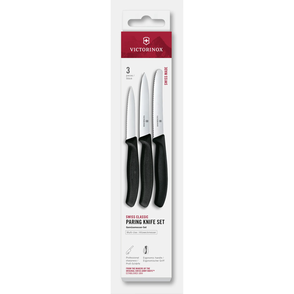 Set de couteaux d’office Swiss Classic, 3 pièces - Victorinox - Ensemble de couteaux - - La Guilde Culinaire