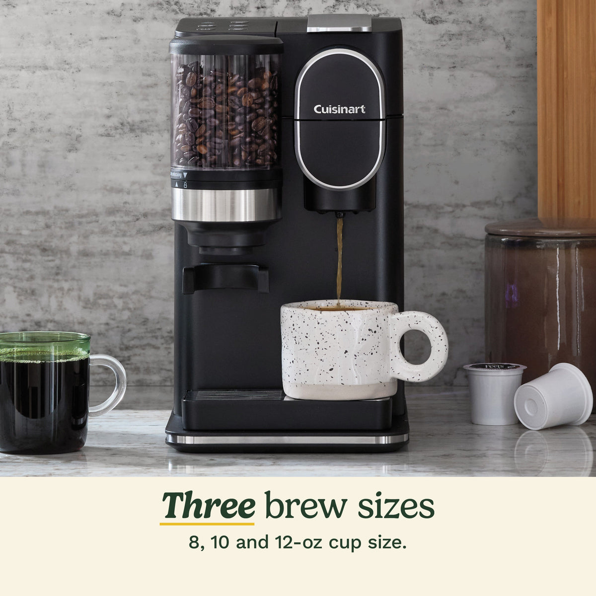 Cafetière Une tasse à la fois avec moulin intégré Grind & Brew - Cuisinart - Cafetière - - La Guilde Culinaire