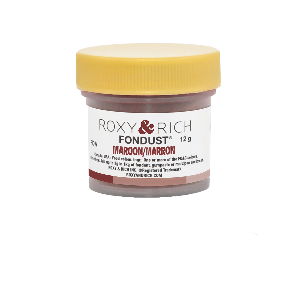 Colorant FONDUST Marron 12g - Roxy & Rich - Colorant alimentaire hydrosoluble - F15-015 - La Guilde Culinaire