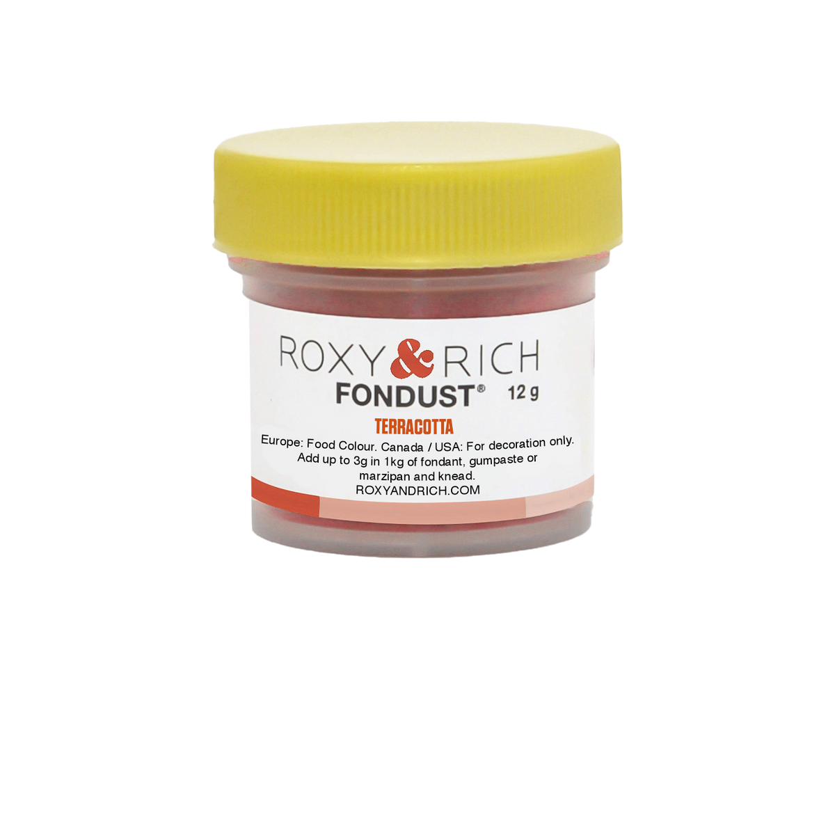 Colorant FONDUST Terracotta 12g - Roxy & Rich - Colorant alimentaire hydrosoluble - F15-049 - La Guilde Culinaire