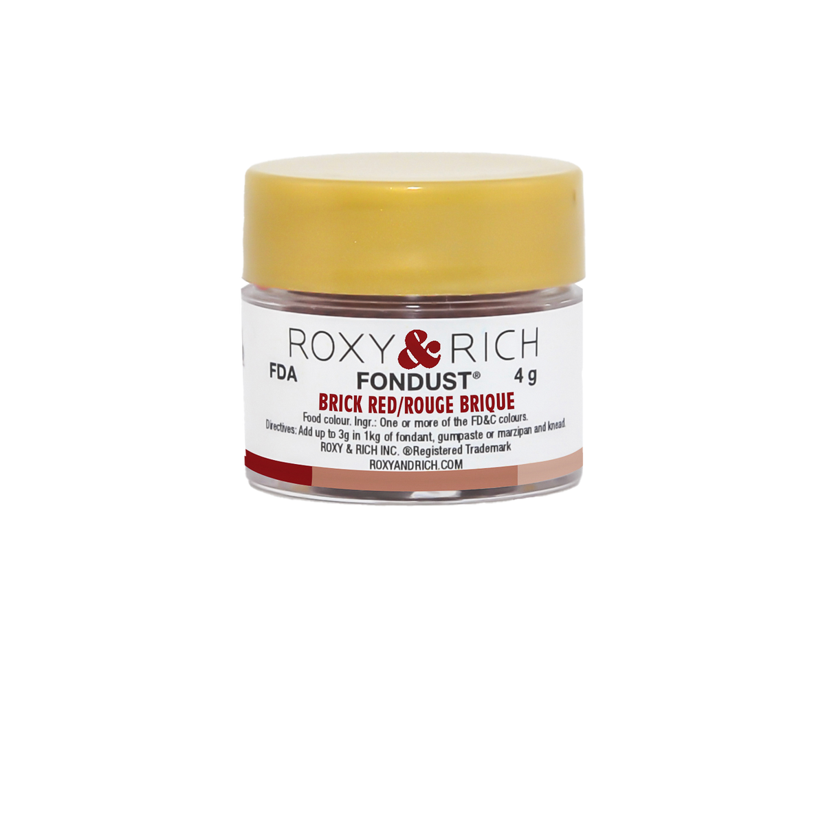 Colorant FONDUST Rouge Brique - Roxy & Rich - Colorant alimentaire hydrosoluble - - La Guilde Culinaire
