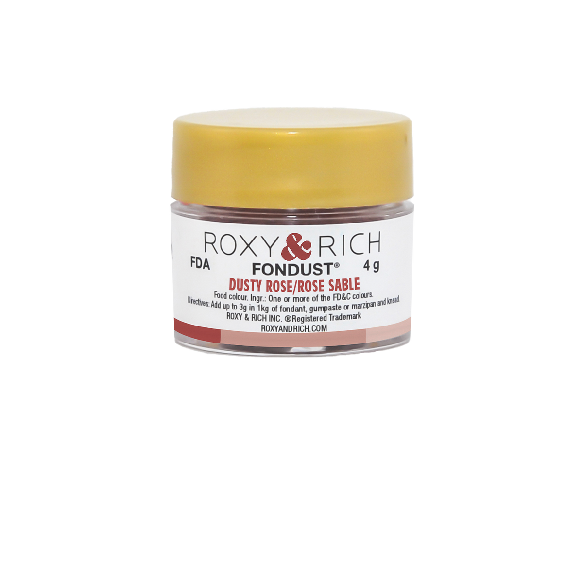 Colorant FONDUST Rose Sable - Roxy & Rich - Colorant alimentaire hydrosoluble - - La Guilde Culinaire