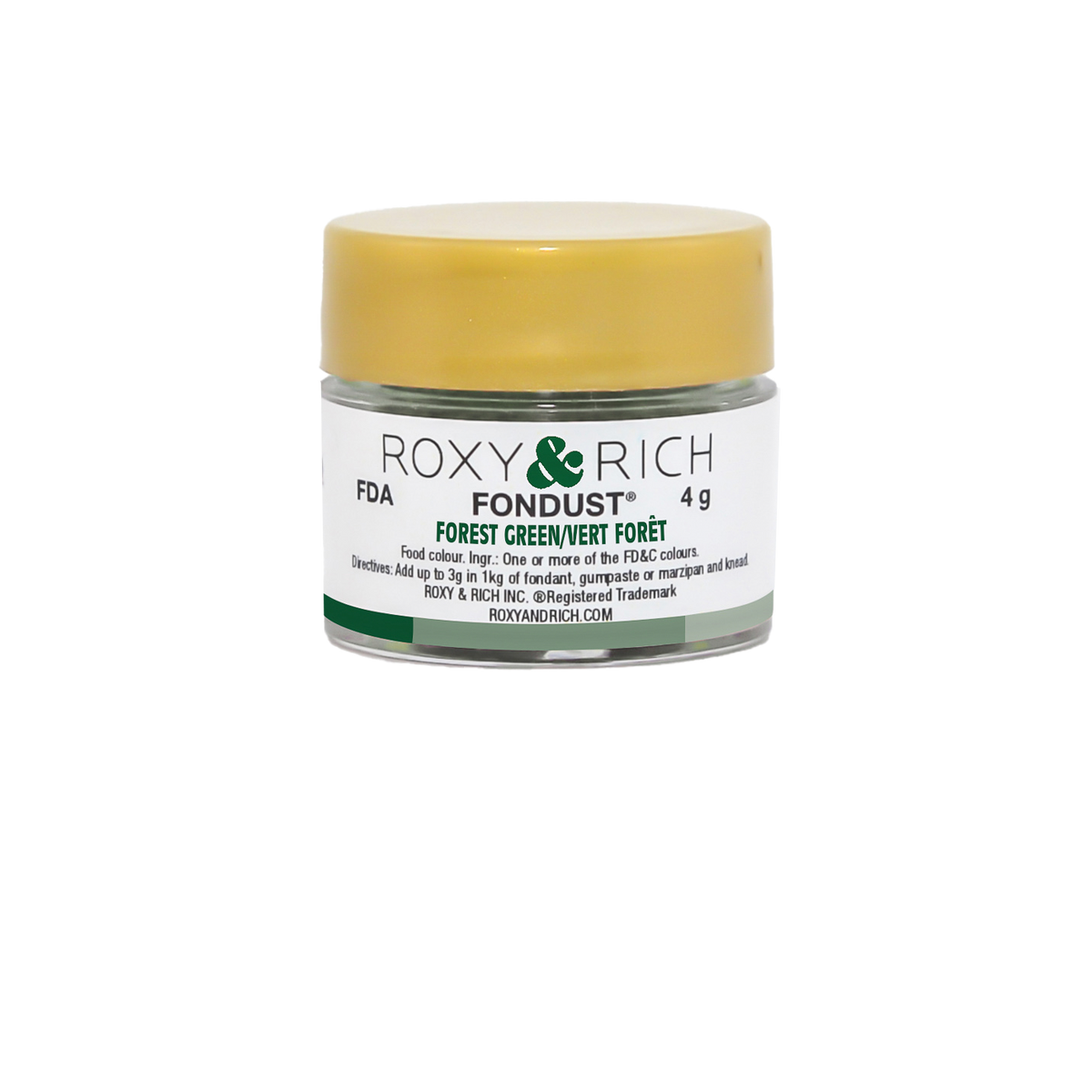 Colorant FONDUST Vert Forêt - Roxy & Rich - Colorant alimentaire hydrosoluble - - La Guilde Culinaire