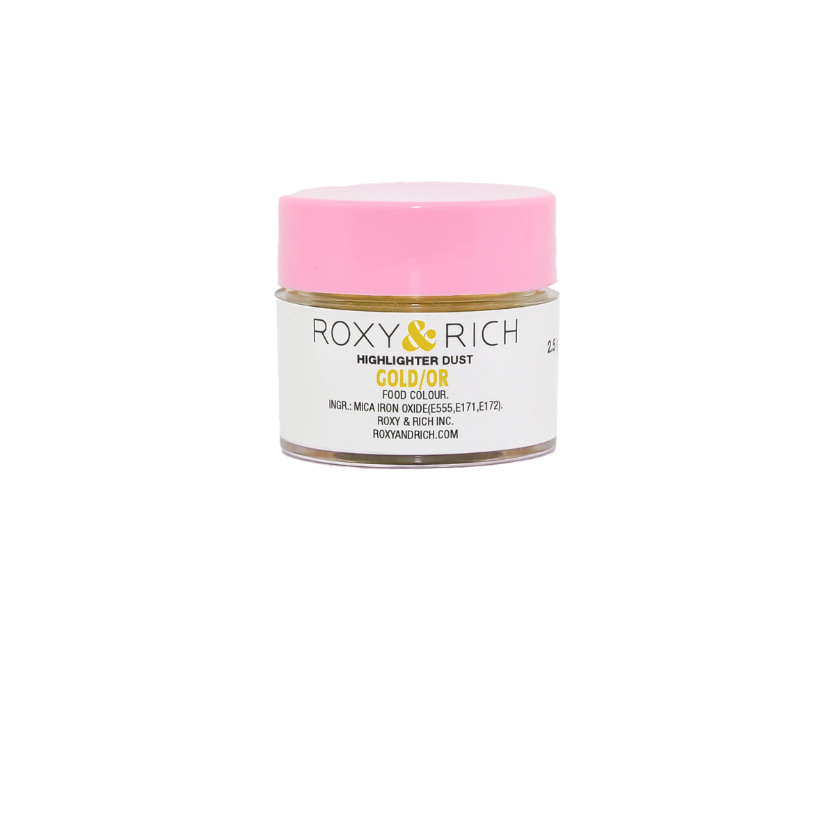 Poudre Highlighter couleur Or 2.5g - Roxy & Rich - Poudre Highlighter - G2-001 - La Guilde Culinaire