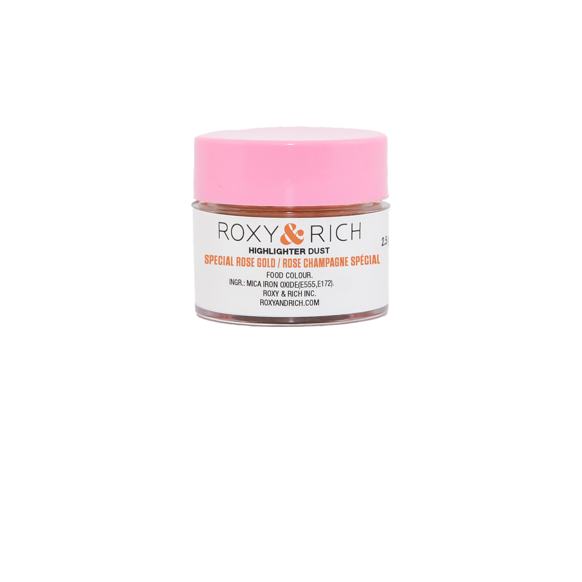 Poudre Highlighter couleur Rose Champagne Spécial 2.5g - Roxy & Rich - Poudre Highlighter - G2-012 - La Guilde Culinaire
