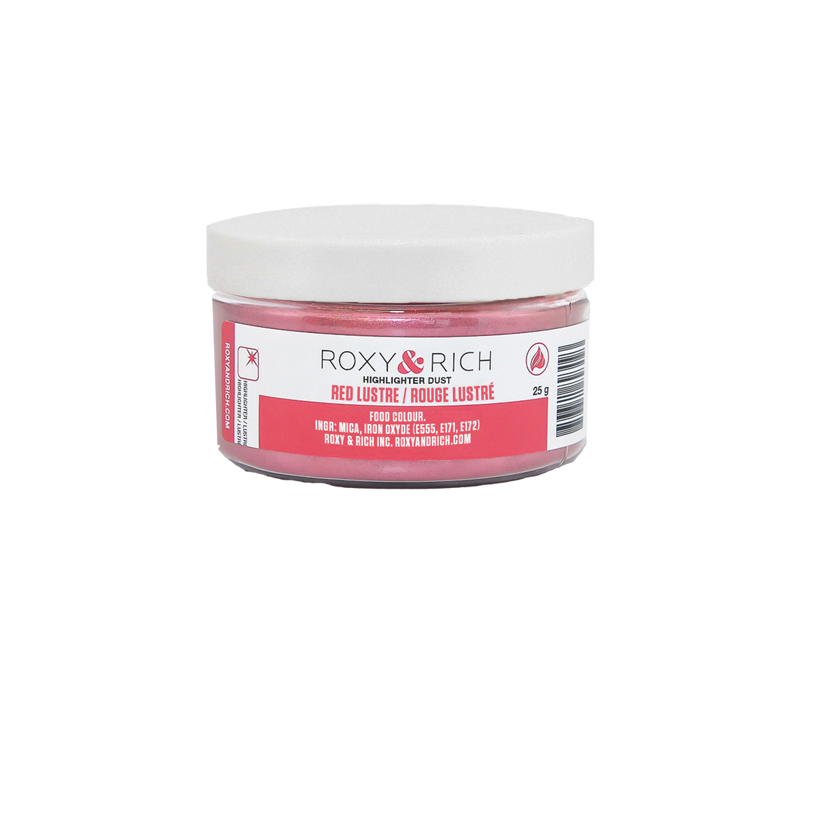 Poudre Highlighter couleur Rouge Lustré 25g - Roxy & Rich - Poudre Highlighter - G25-007 - La Guilde Culinaire