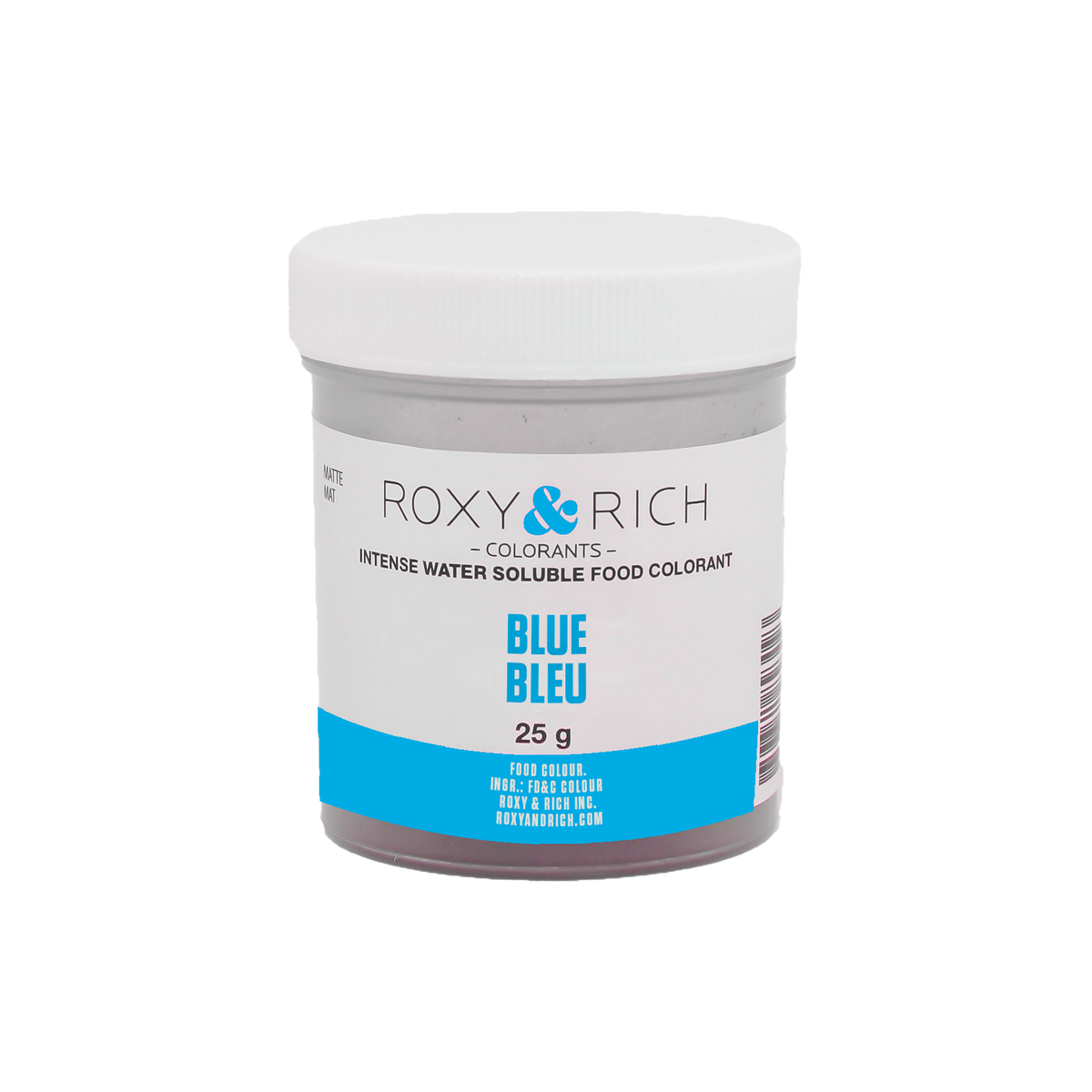 Colorant alimentaire hydrosoluble Bleu 25g - Roxy & Rich - Colorant alimentaire hydrosoluble - H25-004 - La Guilde Culinaire