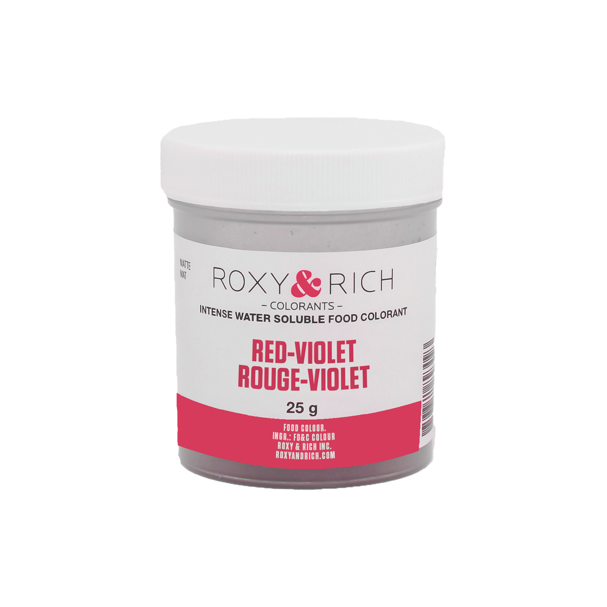 Colorant alimentaire hydrosoluble Rouge-Violet 25g - Roxy & Rich - Colorant alimentaire hydrosoluble - H25-017 - La Guilde Culinaire