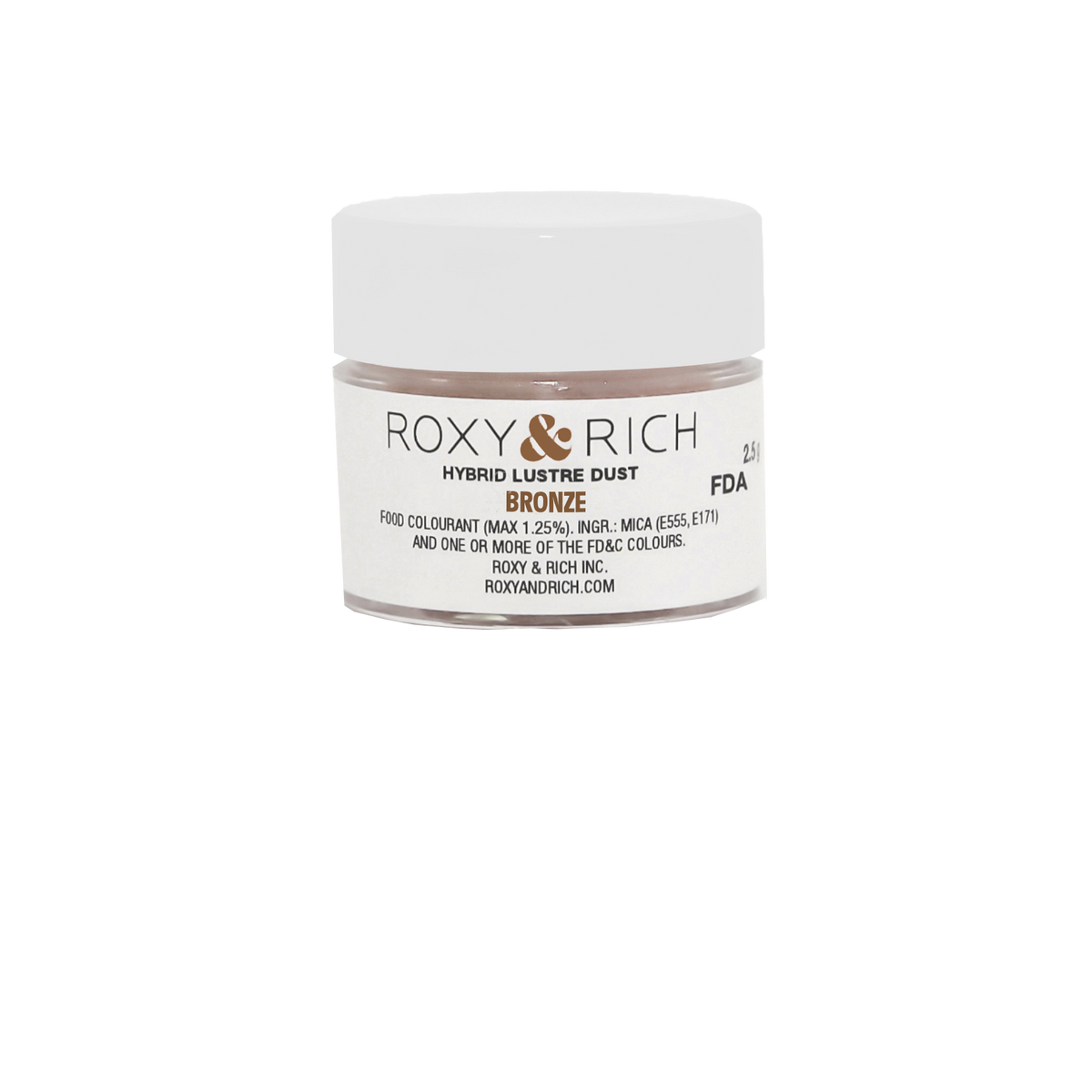 Poudre lustrée hybride Bronze 2.5g - Roxy & Rich - Poudre lustrée - L2-010 - La Guilde Culinaire