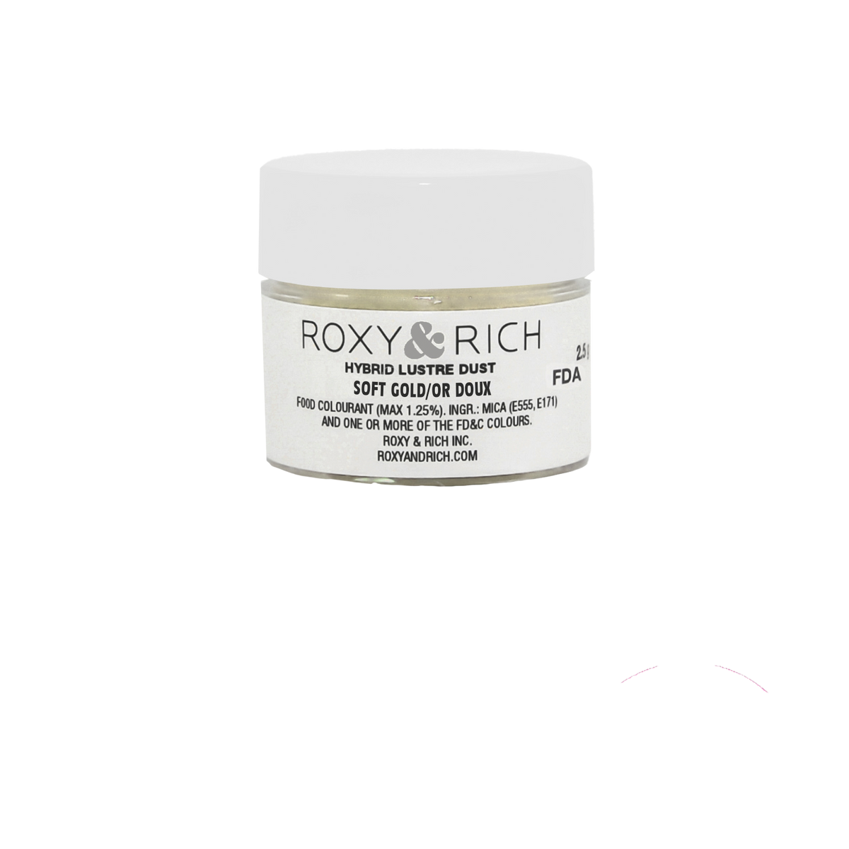 Poudre lustrée hybride OR Doux 2.5g - Roxy & Rich - Poudre lustrée - L2-045 - La Guilde Culinaire