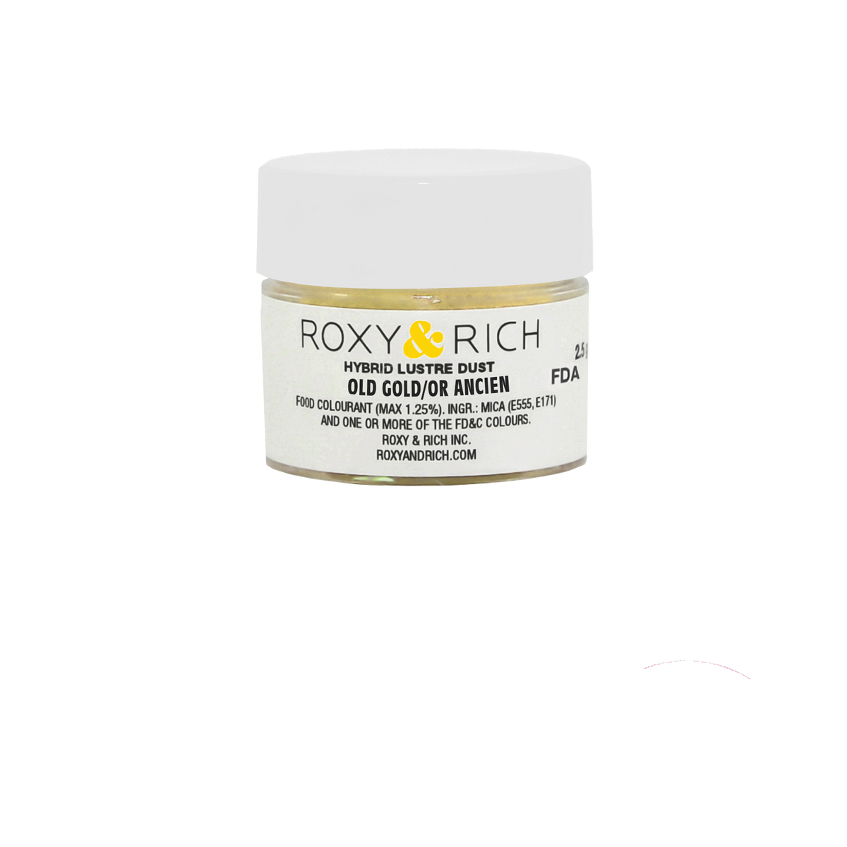 Poudre lustrée hybride Or Ancien 2.5 g - Roxy & Rich - Poudre lustrée - L2-048 - La Guilde Culinaire