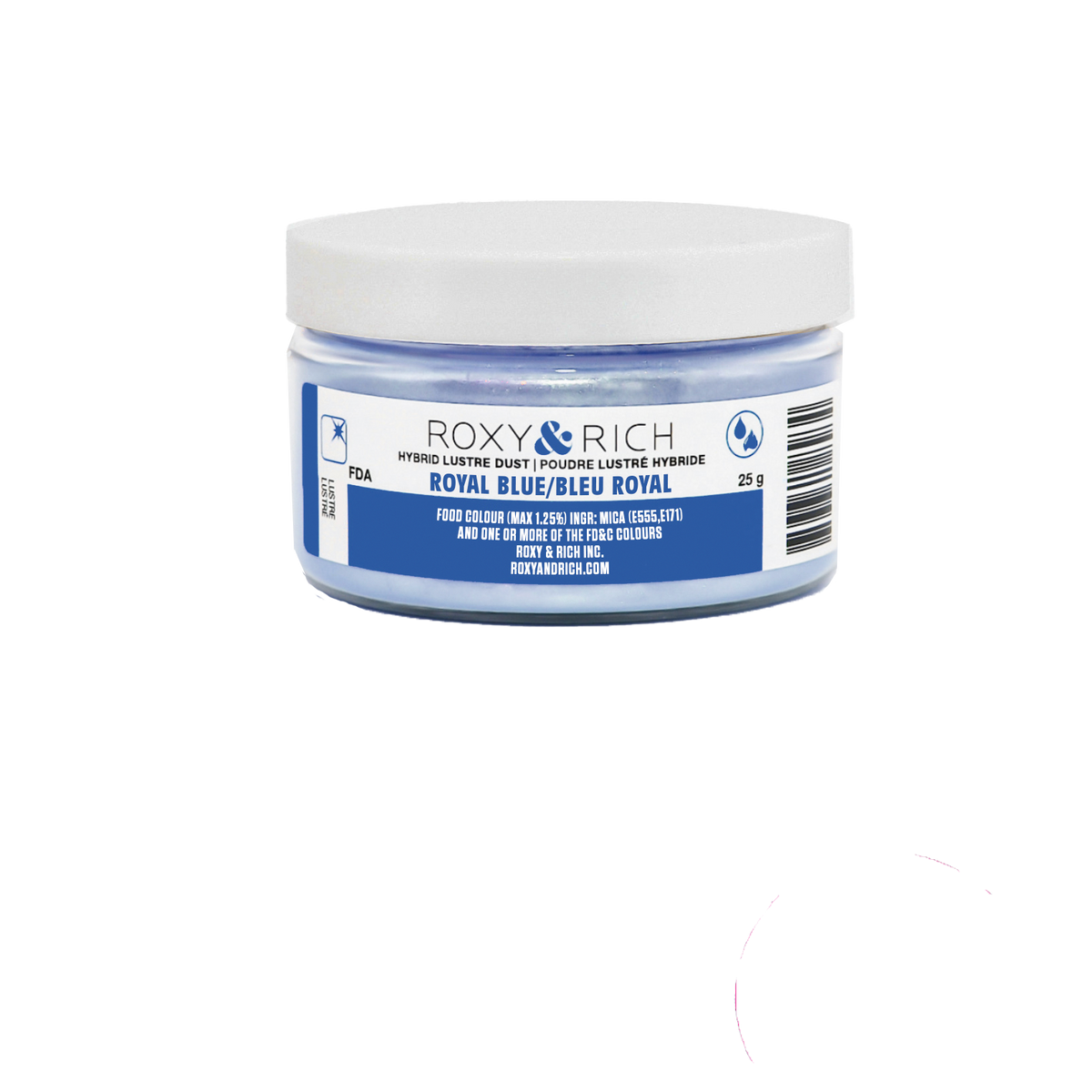 Poudre lustrée hybride Bleu Royal 25g - Roxy & Rich - Poudre lustrée - L25-005 - La Guilde Culinaire