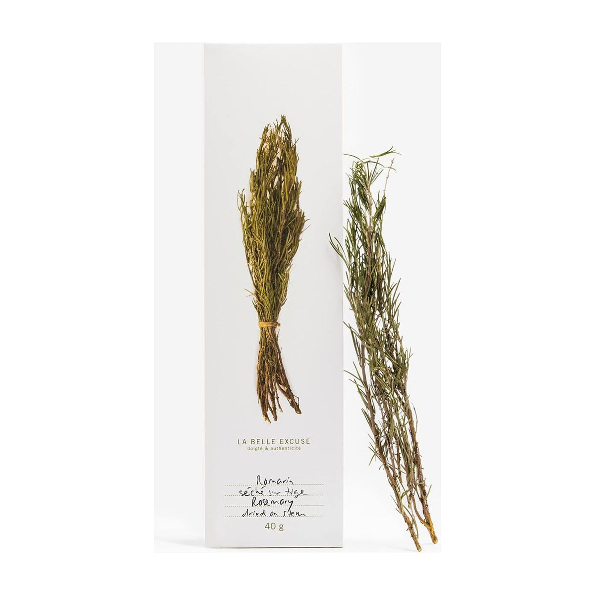 Romarin séché sur tige - 40g - La Belle Excuse - Herbes séchées - - La Guilde Culinaire
