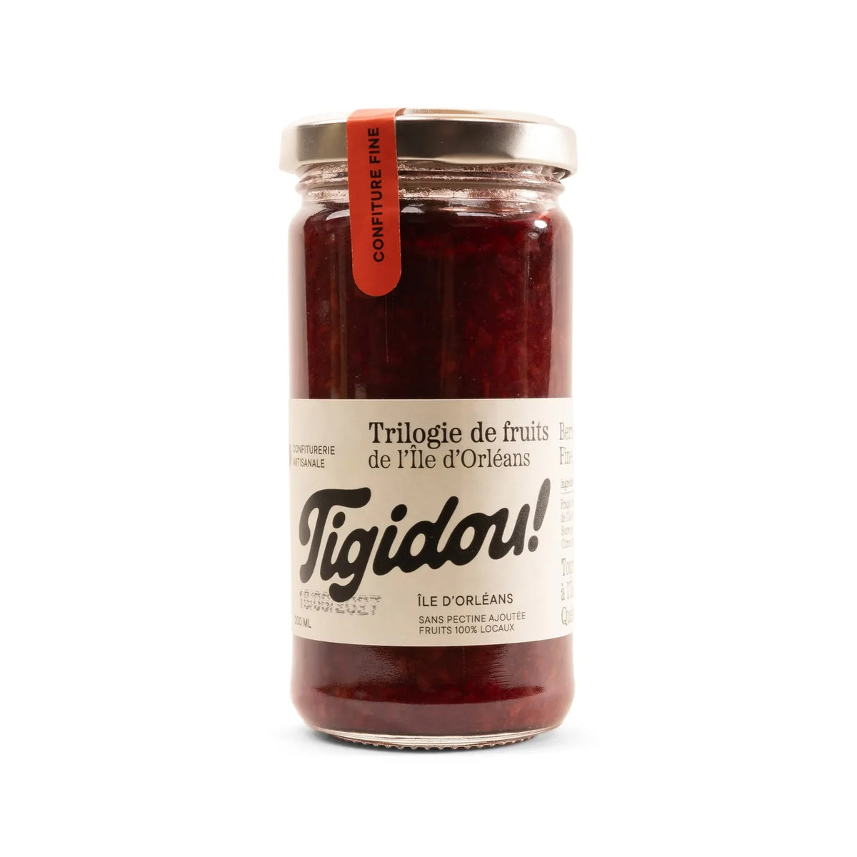 Confiture Triologie de Fraise, Framboise et Mure - Tigidou - Confiture - - La Guilde Culinaire
