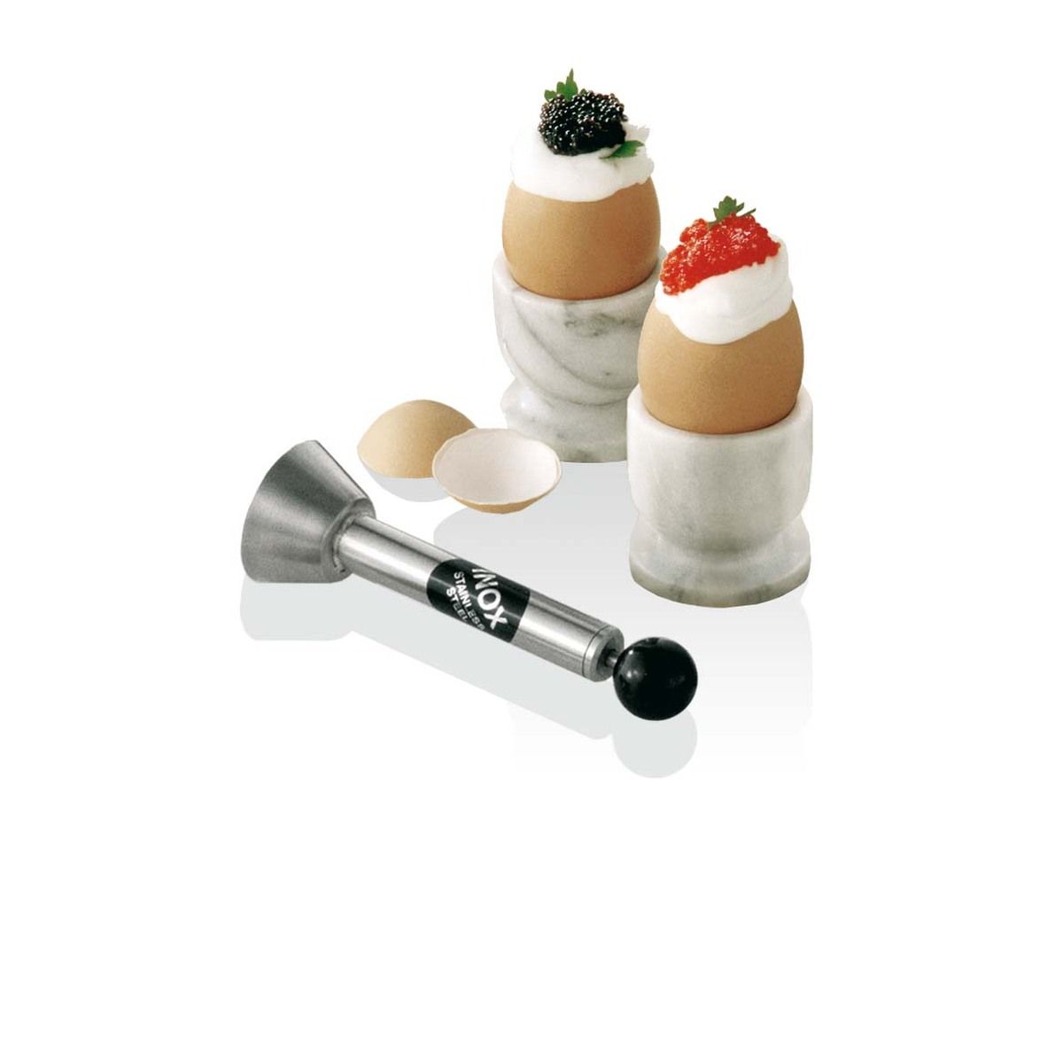 Toqueur à œuf de poule en acier inoxydable - Louis Tellier - Toqueur à œuf - - La Guilde Culinaire
