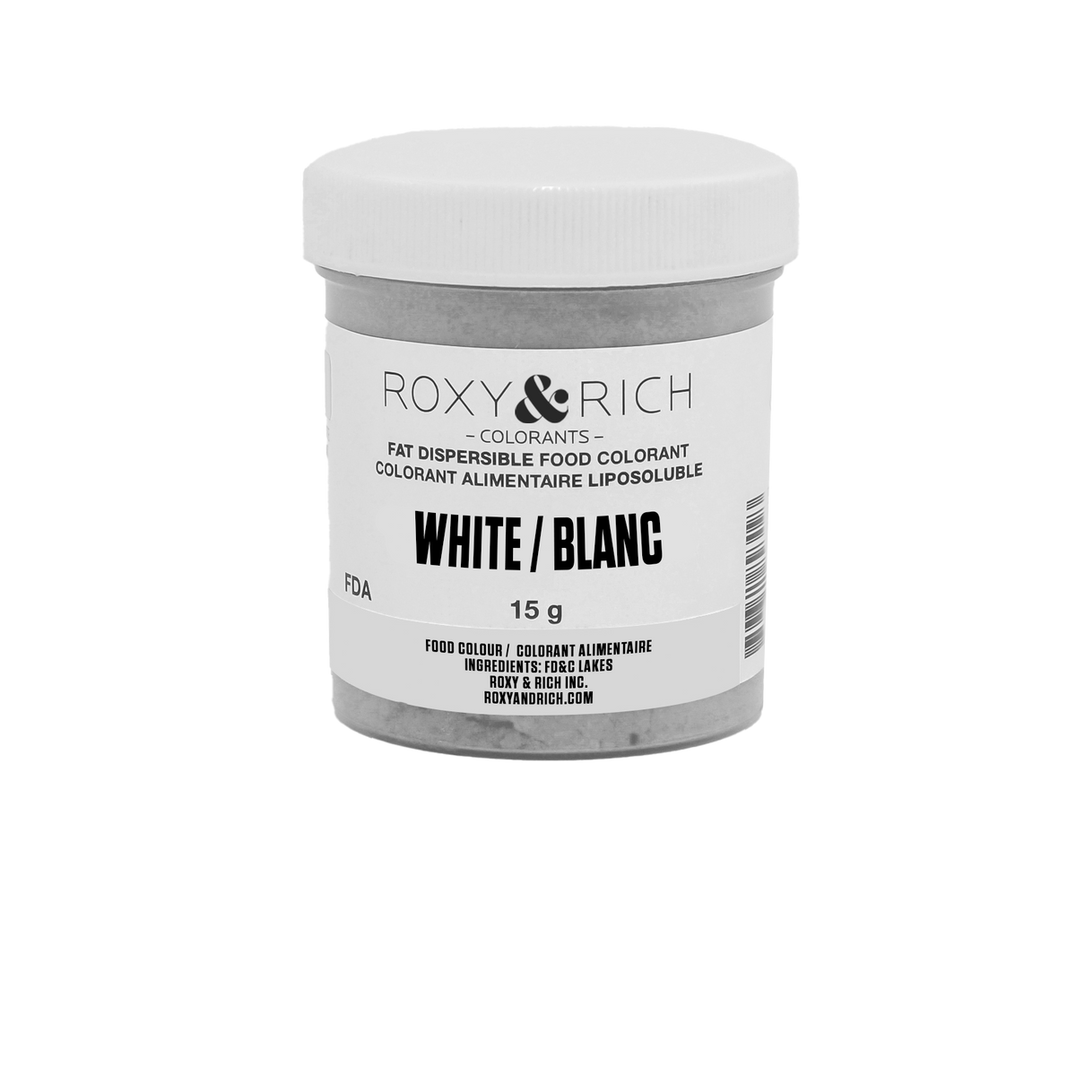 Colorant Alimentaire Liposoluble Blanc - Roxy & Rich - Colorant alimentaire liposoluble - - La Guilde Culinaire