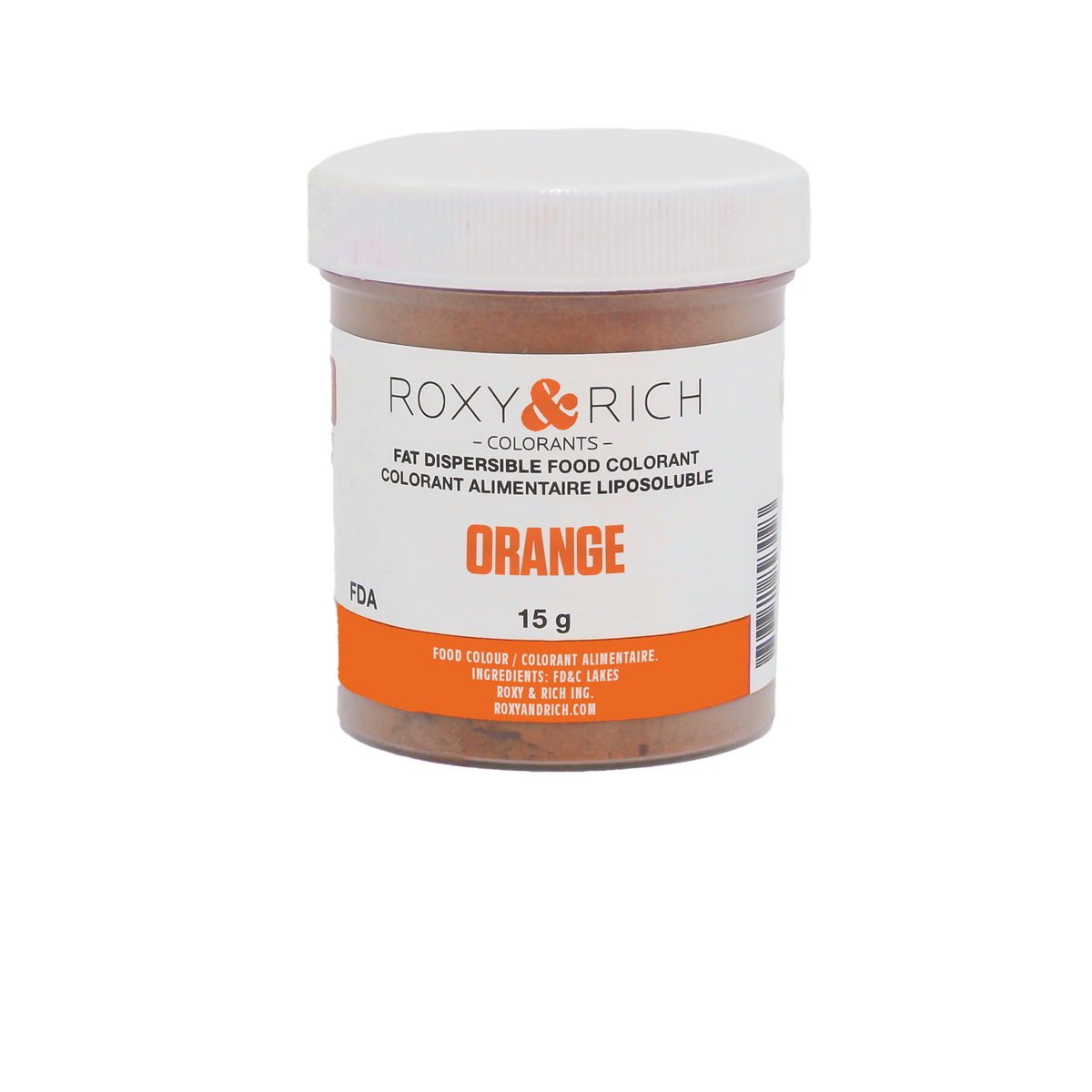 Colorant Alimentaire Liposoluble Orange 15g - Roxy & Rich - Colorant alimentaire liposoluble - P15-B02 - La Guilde Culinaire