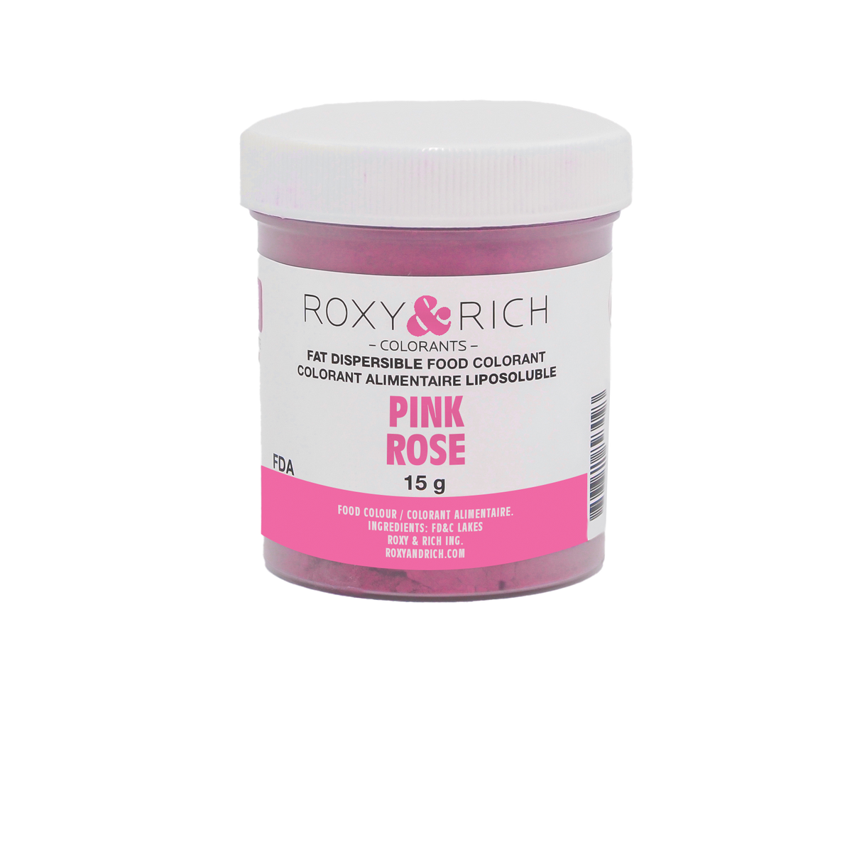 Colorant Alimentaire Liposoluble Rose 15g - Roxy & Rich - Colorant alimentaire liposoluble - P15-B04 - La Guilde Culinaire