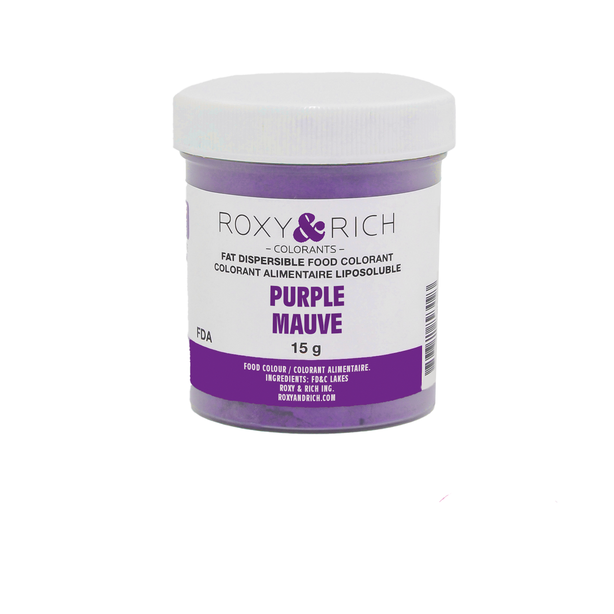 Colorant Alimentaire Liposoluble Mauve 15g - Roxy & Rich - Colorant alimentaire liposoluble - P15-B09 - La Guilde Culinaire