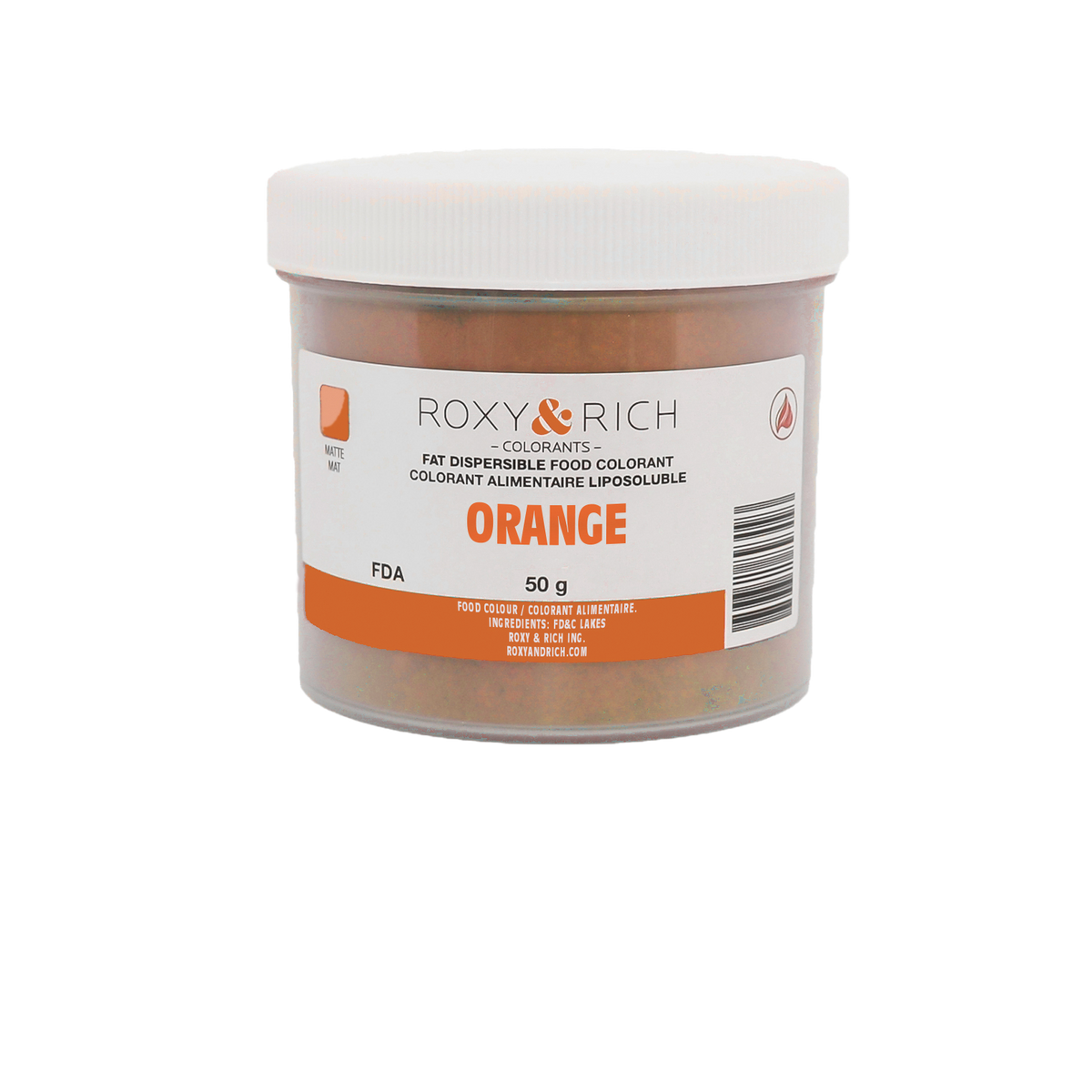 Colorant Alimentaire Liposoluble Orange 50g - Roxy & Rich - Colorant alimentaire liposoluble - P50-B02 - La Guilde Culinaire