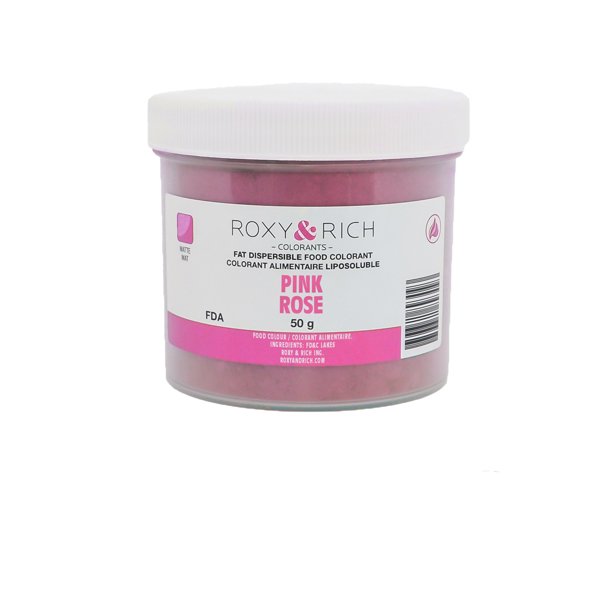 Colorant Alimentaire Liposoluble Rose 50g - Roxy & Rich - Colorant alimentaire liposoluble - P50-B04 - La Guilde Culinaire