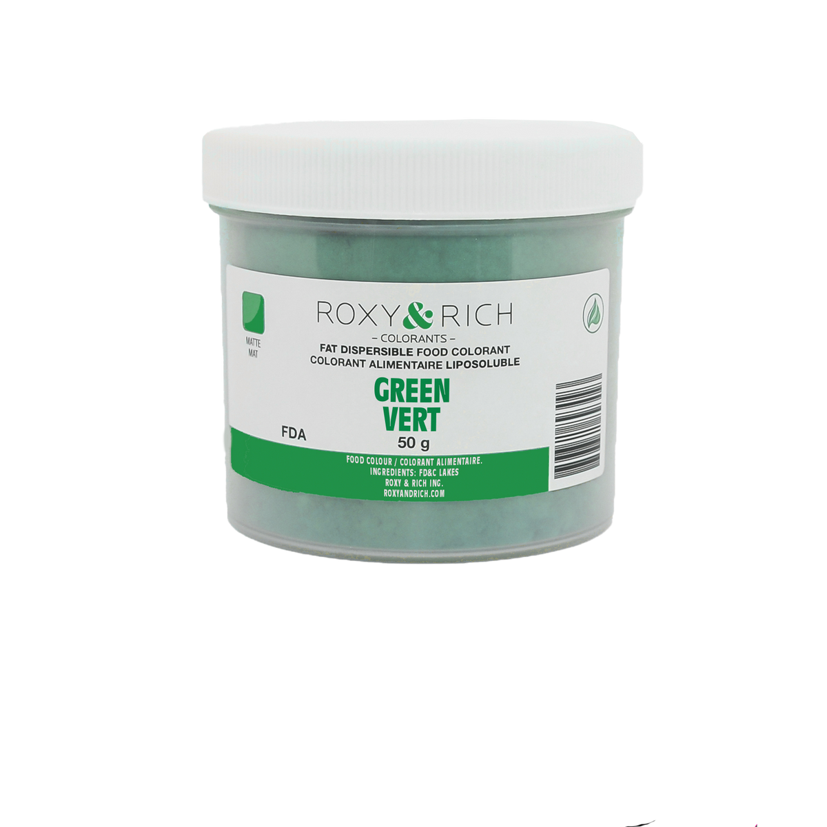 Colorant Alimentaire Liposoluble Vert 50g - Roxy & Rich - Colorant alimentaire liposoluble - P50-B07 - La Guilde Culinaire