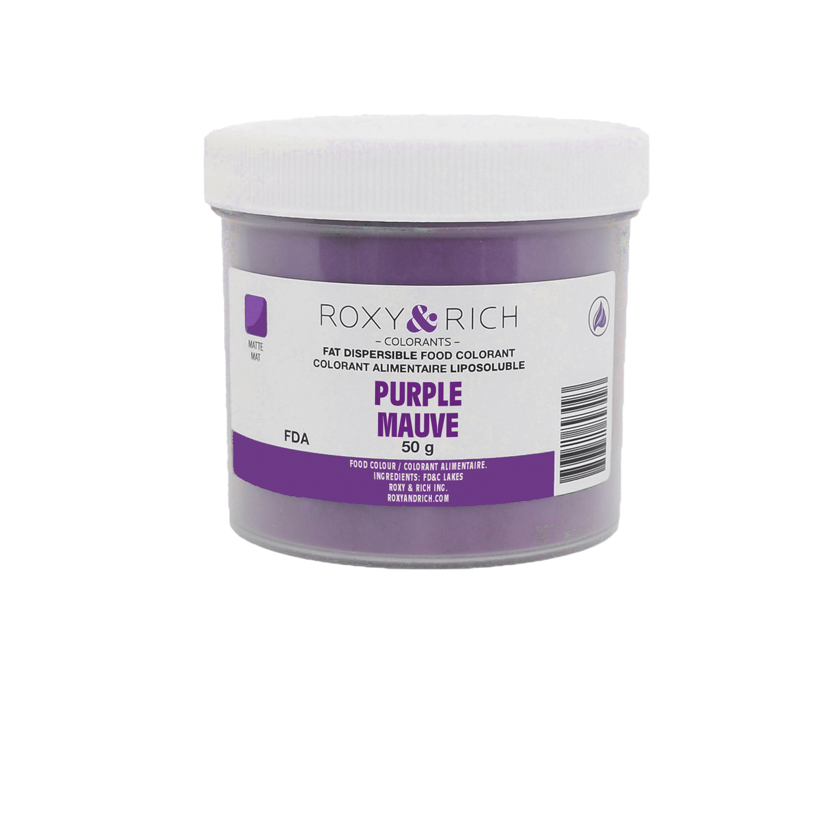 Colorant Alimentaire Liposoluble Mauve 50g - Roxy & Rich - Colorant alimentaire liposoluble - P50-B09 - La Guilde Culinaire