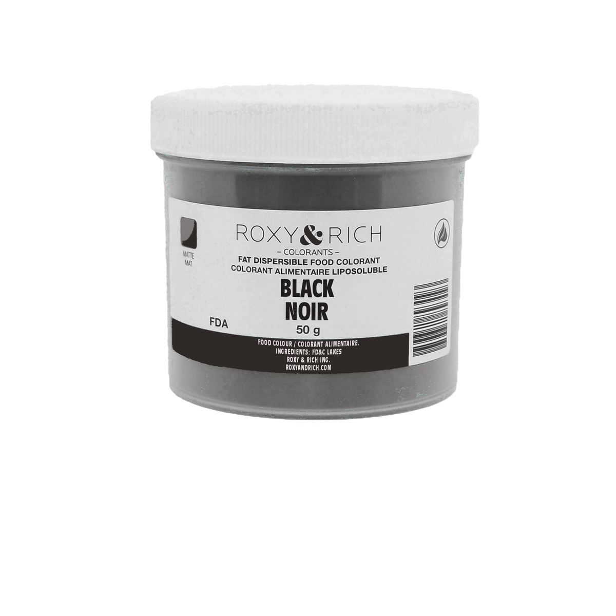 Colorant Alimentaire Liposoluble Noir 50g - Roxy & Rich - Colorant alimentaire liposoluble - P50-B11 - La Guilde Culinaire
