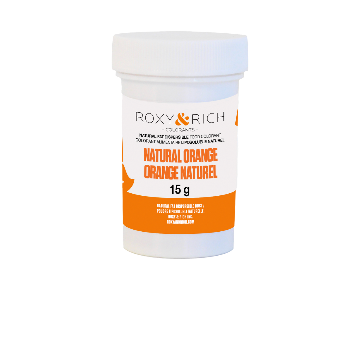 Colorant Alimentaire Liposoluble Naturel Orange 15g - Roxy & Rich - Colorant alimentaire liposoluble naturel - PN15-002 - La Guilde Culinaire