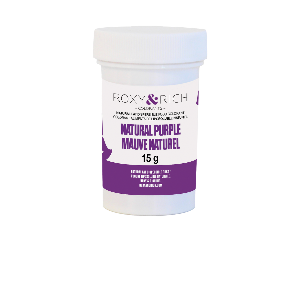 Colorant Alimentaire Liposoluble Naturel Mauve 15g - Roxy & Rich - Colorant alimentaire liposoluble naturel - PN15-004 - La Guilde Culinaire