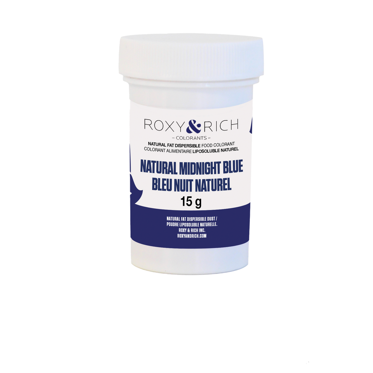 Colorant Alimentaire Liposoluble Naturel Bleu Nuit 15g - Roxy & Rich - Colorant alimentaire liposoluble naturel - PN15-006 - La Guilde Culinaire