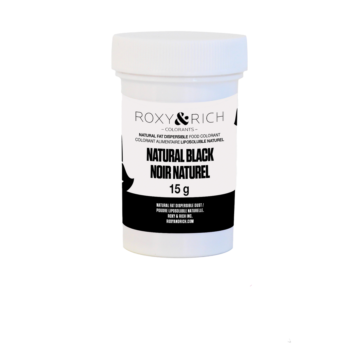 Colorant Alimentaire Liposoluble Naturel Noir * 15g - Roxy & Rich - Colorant alimentaire liposoluble naturel - PN15-010 - La Guilde Culinaire