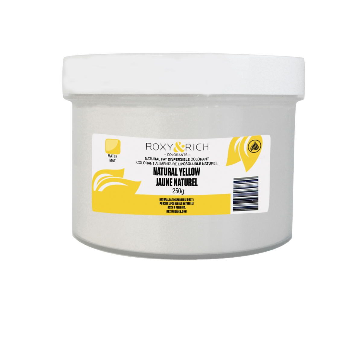 Colorant Alimentaire Liposoluble Naturel Jaune 250g - Roxy & Rich - Colorant alimentaire liposoluble naturel - PN250-001 - La Guilde Culinaire