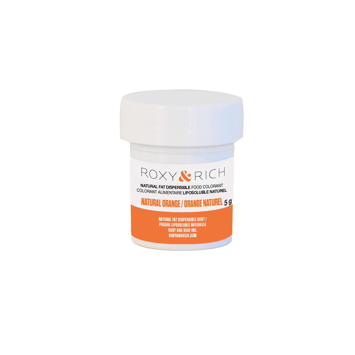 Colorant Alimentaire Liposoluble Naturel Orange 5g - Roxy & Rich - Colorant alimentaire liposoluble naturel - PN5-002 - La Guilde Culinaire