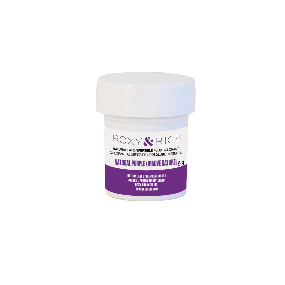 Colorant Alimentaire Liposoluble Naturel Mauve 5g - Roxy & Rich - Colorant alimentaire liposoluble naturel - PN5-004 - La Guilde Culinaire