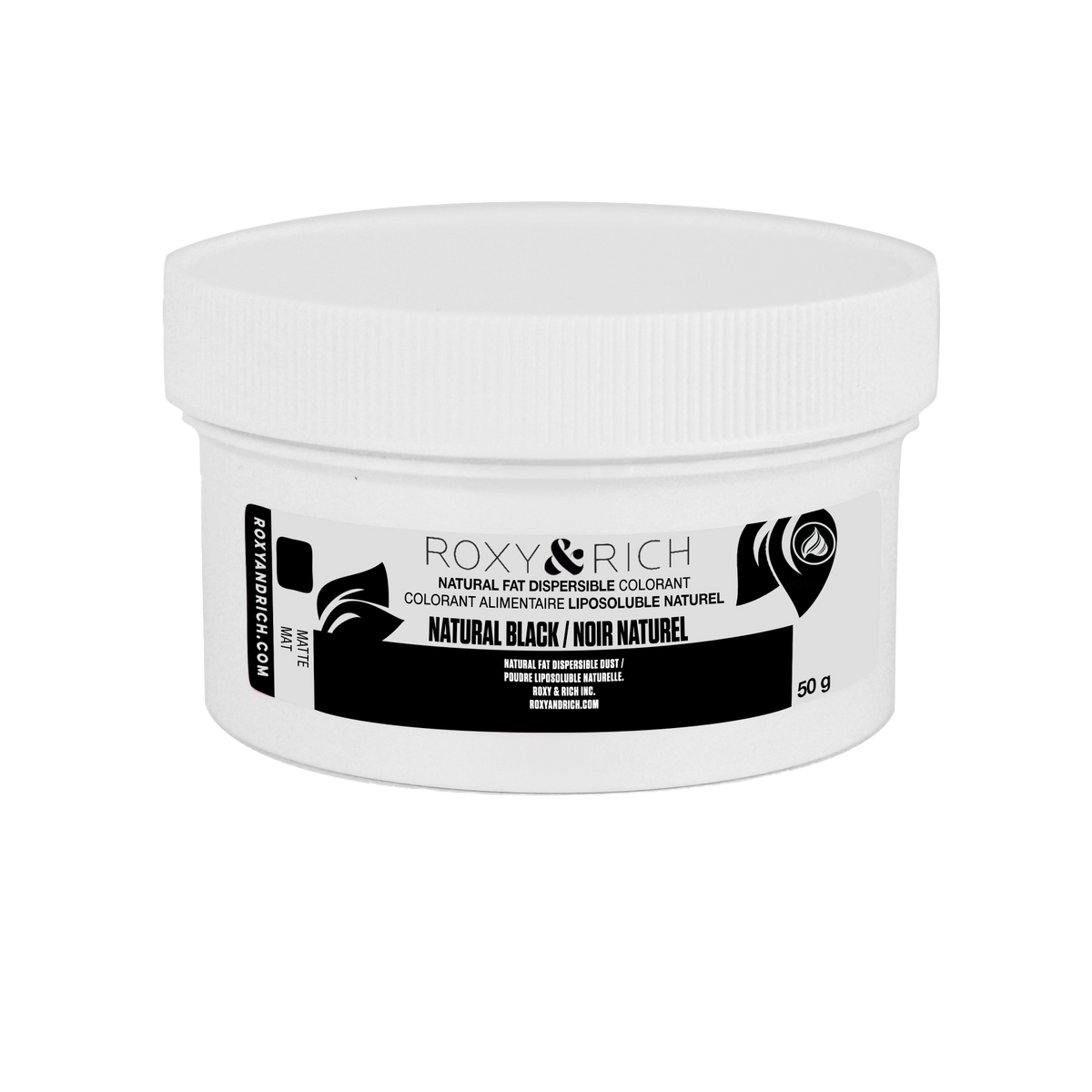 Colorant Alimentaire Liposoluble Naturel Noir * 50g - Roxy & Rich - Colorant alimentaire liposoluble naturel - PN50-010 - La Guilde Culinaire