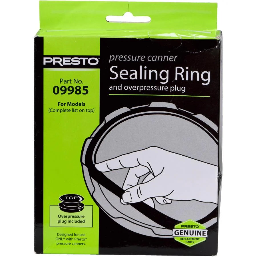 Presto Pressure Canner Sealing Ring and Overpressure Plug