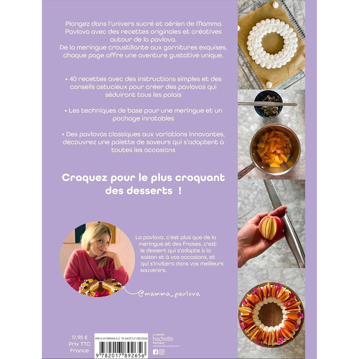 Pavlovas : 40 recettes croquantes et leurs techniques infaillibles - Hachette Ed. - Livre de cuisine - - La Guilde Culinaire