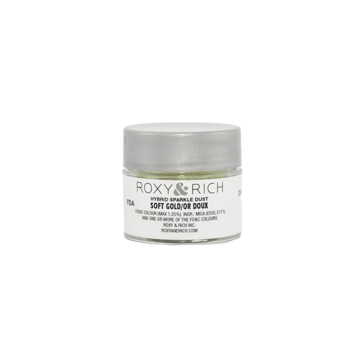Poudre étincelante hybride Or Doux 2.5g - Roxy & Rich - Poudre étincelante - S2-045 - La Guilde Culinaire