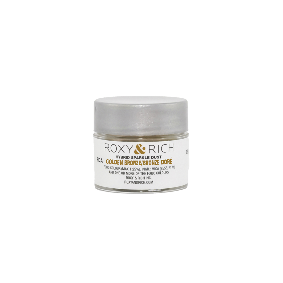 Poudre étincelante hybride Bronze Doré 2.5g - Roxy & Rich - Poudre étincelante - S2-051 - La Guilde Culinaire